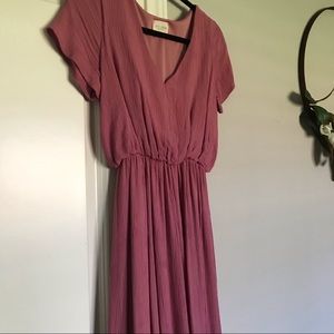 Mauve Tea-Length Dress